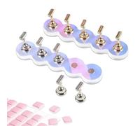 Aurora - Juego de 2 soportes para uñas para pintar uñas, masilla adhesiva reutilizable con 96 piezas