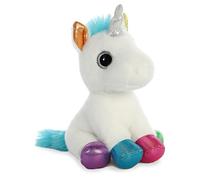 Aurora Juguete Peluche 60955 'Sparkle Tales' St Unicornio Blanco Y Patas Multicolor 18 cm