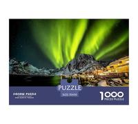 Aurora Noruega Rompecabezas 1000 Piezas para Adultos Y Niños, Puzzle Entretenimiento Creativo En Familia 70x50cm/1000pcs