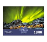 Aurora Noruega Rompecabezas 1000 Piezas para Adultos Y Niños, Puzzle Entretenimiento Creativo En Familia 52x38cm/1000pcs