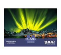 Aurora Noruega Rompecabezas De 1000 Piezas para Adultos Niño Puzzle De Papel Ecológico, Puzzle De Juguete para Regalo, 70x50cm/1000pcs