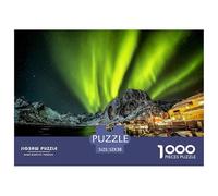 Aurora NoruegaPuzzle 1000 Pieza Rompecabezas Difícilpara Adultos Jigsaw Puzzle DIY para Juegos Familiares Rompecabezas 52x38cm/1000pcs