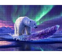 Aurora Oso-2 Puzzle de 5000 Piezas, Juego de Mesa Familiar de Madera - Rompecabezas Adultos para Toda La Familia, Rompecabezas Educativo DIY y Antiestrés - con Mapa de Referencia, 156 x 105 cm f0-480