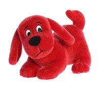 Aurora Playful Clifford - Animal de peluche, nostalgia infantil, compañía duradera, rojo, 8.5 pulgadas