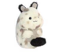 Aurora® Playful Rolly Pet™ Serendipity Sea Bunny™ Animal de peluche, tamaño compacto para diversión sobre la marcha, para adultos, niños, cumpleaños y aniversarios, color blanco, 5 pulgadas