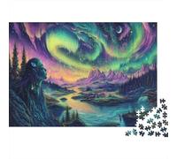 Aurora Puzzle Imposible,desafío for Adults Bosques fluviales Entretenimiento Creativo 1000 Piezas Obra De Arte De Juego De para Adultos, Regalos A Partir De 14 Años 1000pcs (75x50cm)