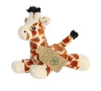Aurora® Responsibly Made Eco Nation™ Eco Softies™ - Animal de peluche de jirafa, ideal para aventuras de juego, perfecto para cumpleaños o simplemente porque sí, naranja, 8 pulgadas