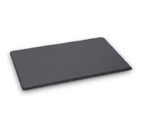 Aurora Store - Plato llano 15 x 25 cm rectangular pizarra negro piedra natural de sushi restaurante cocina bandeja tabla para servir