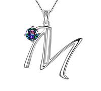 Aurora Tears Mujer Hombre Niños Unisex plata de ley 925 Topacio místico arco Iris