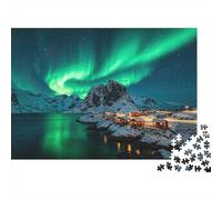 Aurora Village Puzzle 1000 Piezas Reciclado Material Arctic Village Puzzles para Niños y Niñas Ages 6 Years Up Divertido and Desafiante Family Game Activity 52x38cm/1000 Piezas Aurora Village Jigsaw