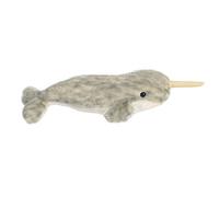 Aurora World Animal Aurora, 31722, Mini Flopsie Narwhal 20 cm, Peluche, Gris, Color