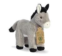 Aurora World Animales Aurora, 35053, Eco Nation Burro, 28cm, Peluche, Gris, Color