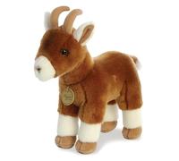 Aurora World-Aurora, 26376, MiYoni Cabra, 28cm, Peluche ecológico marrón, Color Brown