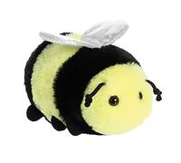 Aurora World-Aurora, 31858, Mini Flopsie Beeswax Bee, 20.5cm Peluche ecológico, Negro y Amarillo, Color Black & Yellow