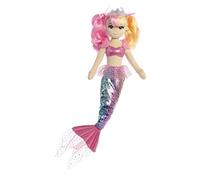 Aurora World- Aurora, 33235, Sea Sparkles Pastel Sea Rose, 46cm, Soft Toy, Pink and Blue, Color