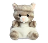 Aurora World Aurora, 33614, Palm Pals Silver Gato, 13cm, Peluche, Gris & Blanco, Color Grey & White, 12,7 cm