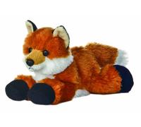Aurora World- Zorro Aurora, 12754, Mini Flopsie Fox, 20 cm, Peluche, Blanco y Negro, Multicolor (12745)
