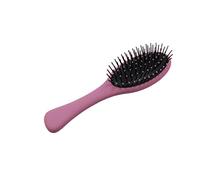 Aurore Beauté - Cepillo de pelo desenredante con mango - Extremidades redondeadas suaves - Desenreda todo tipo de cabello - Cepillo ovalado con fuelle - Malva