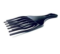 Aurore Beauty - Peine Afro Comb - Peine Afro con dientes anchos - Peine de pelo rizado - Herramienta de peinado - 17 x 7 cm - Negro