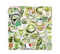 Auroriel 110 Piezas Matcha Kawaii Anime Sticker Pack Estético Impermeable para Portátil, Skateboard, Maleta, Bicicleta, Diario, Adolescentes y Adultos