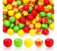Auroriel 120 Piezas Manzanas de Espuma Manzanas Artificiales Mini Manzanas Falsas Rojas Verdes Amarillas Manzanas Pequeñas Decoración de Otoño para Escuela Hogar Cocina M