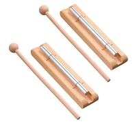 Auroriel 2 Set Hand Chimes con Martillo de Madera para Aula de Clases, Meditación, Sonido Juego de Campanas para Maestros, Escuela, Yoga, Atención, Oración, Instrumentos