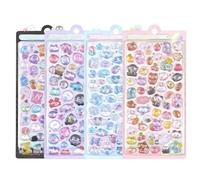 Auroriel 4 Blatt 3D Puffy Sticker 200+ Kawaii Harz Deko Sticker Para Funda De Teléfono, Cuaderno, Scrapbooking, Estilo Jardín De Infancia, Regalo, Diario, Portátil, Botel