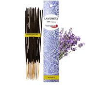 Auroshikha - Varillas de incienso natural indio de lavanda para meditación y relajación (20 unidades)