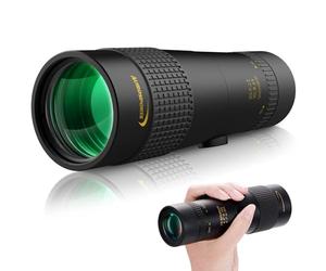 Aurosports Monocular con Zoom 10-30x40 para Adultos, telescopio monocular de Alta Potencia con Prisma Bak4, monoculares compactos para observación de Aves, Viajes, Caza, Camping
