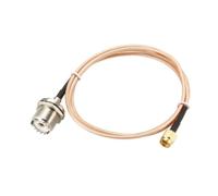 AURSINC 2 cables de extensión RF coaxial SMA macho a UHF hembra SO-239 de 30 cm RG316 para aplicaciones RF, radio CB, antena de radio de mano, walkie talkie