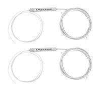 AurSoltriad 2 piezas de divisor PLC de fibra desnuda sin conector, modo único; módulo de gestión de potencia de fibra óptica; fibra G657A de 250 μm para redes PON, cajas de pigtails y sistemas (1×4)