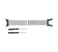 AurSoltriad Correa de reloj de repuesto, correa de reloj de acero sólido 304 impermeable para Ambit 1, 2, 2S, 2R, 3 Sport y 3 Peak, con herramientas de bricolaje y destornillador hexago (Plata)