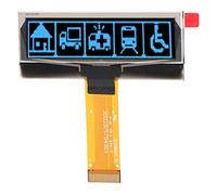 AurSoltriad Módulo de Pantalla de diodo emisor de luz orgánico, Pantalla OLED de 2,23 Pulgadas con resolución de 128 x 32, Interfaz SPI/IIC de 24 Pines, Pantalla para proyectos de electrónica (Azul)
