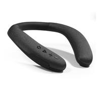 AURTEC Altavoz inalámbrico para el cuello, altavoz Bluetooth 5.4 con banda para el cuello, sonido envolvente 3D de 12 horas de reproducción, micrófono integrado con ranura para tarjeta TF y entrada