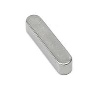 AURVIX Pasador para ranura plana 1/10 Uds M3 M4 M5 M6 M8 M10 M12 M14 304 rectángulo de acero inoxidable extremo redondo tipo A llave plana paralela(10pcs 4x4mm (Sxh),19x26-5x6)