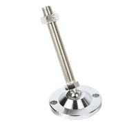 AURVIX Pies niveladores Ajustables para Muebles 1 Uds M16-M30 Taza Universal de Acero al Carbono galvanizado Soporte Ajustable Almohadilla niveladora de Juntas mecánicas D100(D100xM30x150)