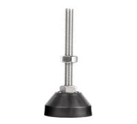 AURVIX Pies niveladores Ajustables para Muebles M6 - M16 Copa Fija de Acero Inoxidable 304/Base de Tornillo Ajustable/Base de Soporte de Hardware for Muebles 40/50/60/80 mm(D1 80mm,160mm,M10(1sets))