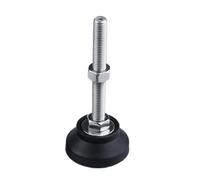 AURVIX Pies niveladores Ajustables para Muebles Pata de Torno Ajustable, Base giratoria niveladora Tipo Rosca 40mm, Patas articuladas M5/M6/M8/M10/M12, 4 unids/Lote(D40xM10x100mm)