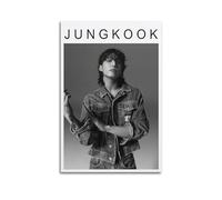 AURX Jungkook - Póster de pared en lienzo para sala de estar, dormitorio, decoración del hogar, oficina, póster de pared de gimnasio, pintura artística de 20 x 30 pulgadas (50 x 75 cm)