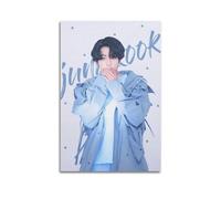 AURX Jungkook - Póster de pared en lienzo para sala de estar, dormitorio, decoración del hogar, oficina, póster de pared para gimnasio, pintura artística de 12 x 18 pulgadas (30 x 45 cm)