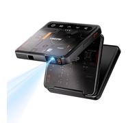Aurzen Zip Cyber Tri-Fold DLP Mini Proyector portátil con batería