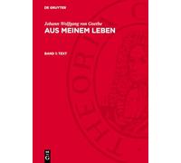Aus meinem Leben, Band 1, Text