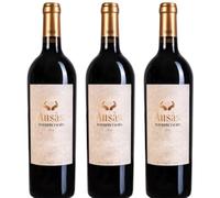 Ausás Interpretación Magnum Vino Tinto Cosecha, expresión intensa de Tinta Fina en gran formato, con 15% Vol., ideal para servir entre 14º y 16ºC | 3 botellas