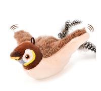 AUSCAT Juguete interactivo para gatos eléctrico, juguete para gatos, pájaro con hierba gatera para autoempleo, inteligencia recargable (no volador)