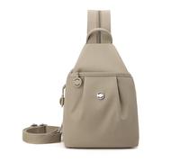 Auscfex Mini mochila 3 en 1 para mujer, bolso de pecho | Antirrobo, tela ligera, pequeña mochila cruzada convertible para viajes y uso diario, Khaki, A, Mochilas tote