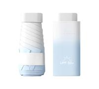 AUSDINAUTO Mini paraguas resistente al viento y agua, marco de fibra de vidrio para nieve, hielo y tormentas, compacto y portátil para mochila y viajes de invierno