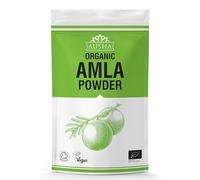Ausha Polvo orgánico AMLA de 100 g, grosella espinosa india, vitamina C de alta resistencia, 100 mg, certificado orgánico por Soil Association, crecimiento del cabello, acondicionador, piel, añadir a