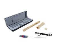 Ausi 1 juego de flauta dulce soprano de madera para niños y niñas principiantes, instrumento de flauta con estuche rígido