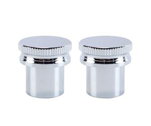 Ausi 2 tapas de extremo XLR, reductor de ruido con aislamiento de PTFE, tapón de ruido, tapas antipolvo para conectores XLR (hembra, rodiadas)