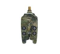 Ausi Alarma electrónica de picada con indicador de alerta sonora, compatible con múltiples cañas, ideal para entusiastas y principiantes. ¡No te pierdas ninguna picada! (Camuflaje)